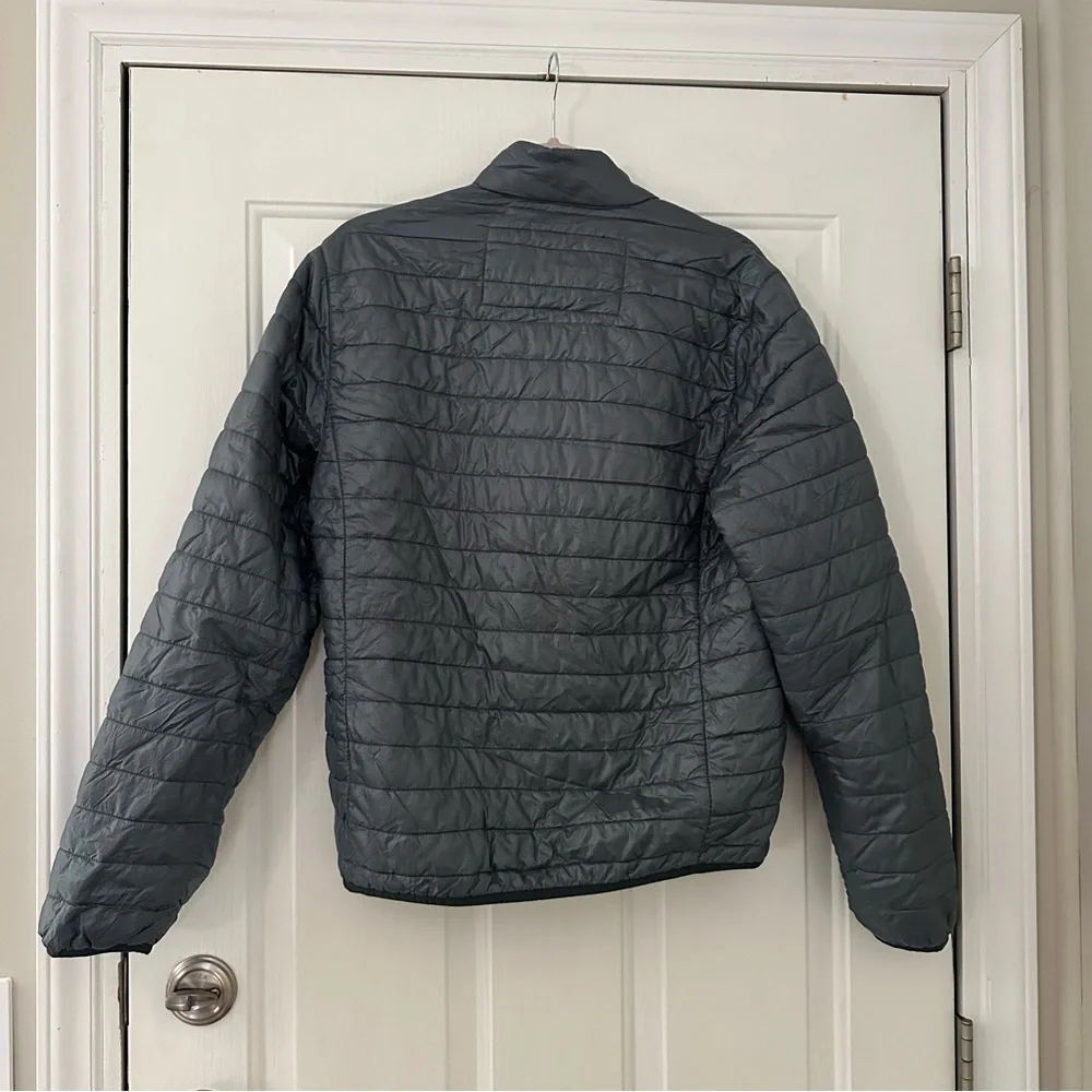 J.Crew Men’s Gray Puffer Jacket Primaloft 3 in 1 System Packable Size Small